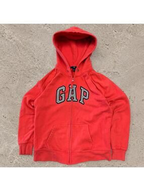 Fire Y2K Gap Zip Up Hoodie